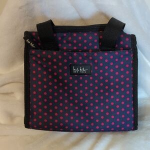 Nicole Miller Pink and Navy Insulated Bag